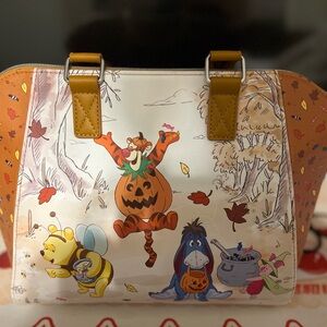 Disney Loungefly Brown and Cream Winnie the Pooh Halloween Tote